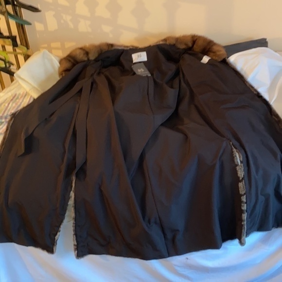 Saga Mink Sobol Saga furs Luxury Long coat with Sobol on collar & wrist high Qul - Picture 13 of 16